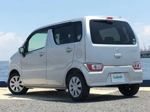 カタログ画像：ワゴンＲ （WAGON R） ＦＡ 2017年2月 DBA-MH35S 660cc シルキーシルバーメタリック 燃費25.4km / l バック