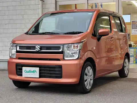 カタログ画像：ワゴンＲ （WAGON R） ＦＡ 2017年2月 DBA-MH35S 660cc リフレクティブオレンジメタリック 燃費25.4km / l フロント