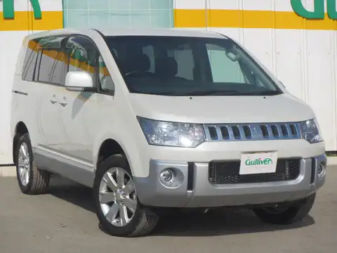 カタログ画像：デリカＤ：５ （DELICA D:5） Ｇ パワーパッケージ 2014年4月 DBA-CV5W 2400cc ウォームホワイトパール／クールシルバーメタリックorウォームホワイトパール メイン（その他）