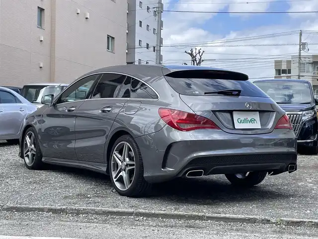 メルセデス・ベンツ ＣＬＡ１８０ Sブレイク　スポーツ 三重県 2016(平28)年 3.8万km マウンテングレー パノラミックスライディングルーフ/純正HDDナビ/ （DVD/フルセグTV/Bluetooth/USB）/バックカメラ/ETC2.0/ハーフレザーシート/D席パワーシート/前席シートヒーター/レーダーセーフティーパッケージ/・アクティブディスタンスアシストディストロニック(全自動再発進機能付)/・アクティブブレーキアシスト(歩行者/飛び出し検知機能付)/・PRE-SAFEインパルス(前面衝突被害軽減機能)/・アクティブブラインドスポットアシスト/・アクティブレーンキーピングアシスト/・リアCPA(被害軽減ブレーキ付後方衝突警告システム)/・トラフィックサインアシスト/横滑り防止装置/純正18インチアルミホイール/スマートキー/オートライト/純正LEDヘッドライト/パドルシフト/スペアキー1本/取扱説明書