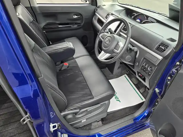 ダイハツ タント カスタム RS トップED SAⅡ 鹿児島県 2016(平28)年 6.4万km ディープブルークリスタルマイカ 純正後席フリップダウンモニター　/ビルトインＥＴＣ　/両側パワースライドドア　/バックカメラ　/純正ＳＤナビ（ＮＳＺＮ－Ｘ６６Ｄ－Ｔ３）　/Ｂｌｕｅｔｏｏｔｈオーディオ　/ハーフレザーシート　/コーナーセンサー/プッシュスタート/スマートキー/BALMINUMアルミホイール(14インチ)/横滑り防止装置/衝突被害軽減システム/ターボ車/ワンオーナー/エアバッグ(W＋サイド)