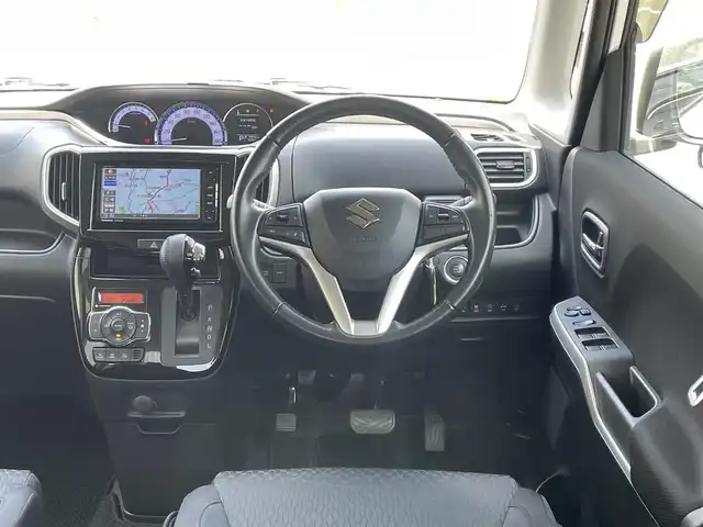 スズキ ソリオ バンディット HV MV Dカメラ ブレーキS 千葉県 2018(平30)年 6万km ピュアホワイトP 社外ナビ/（CD/DVD/BT/フルセグTV）/両側パワースライドドア/クルーズコントロール/衝突被害軽減ブレーキ/レーンキープアシスト/バックカメラ/アイドリングストップ/ドライブレコーダー/オートライト/スマートキー/プッシュスタート/フロアマット/ドアバイザー/ETC/スペアキー/保証書/取扱説明書